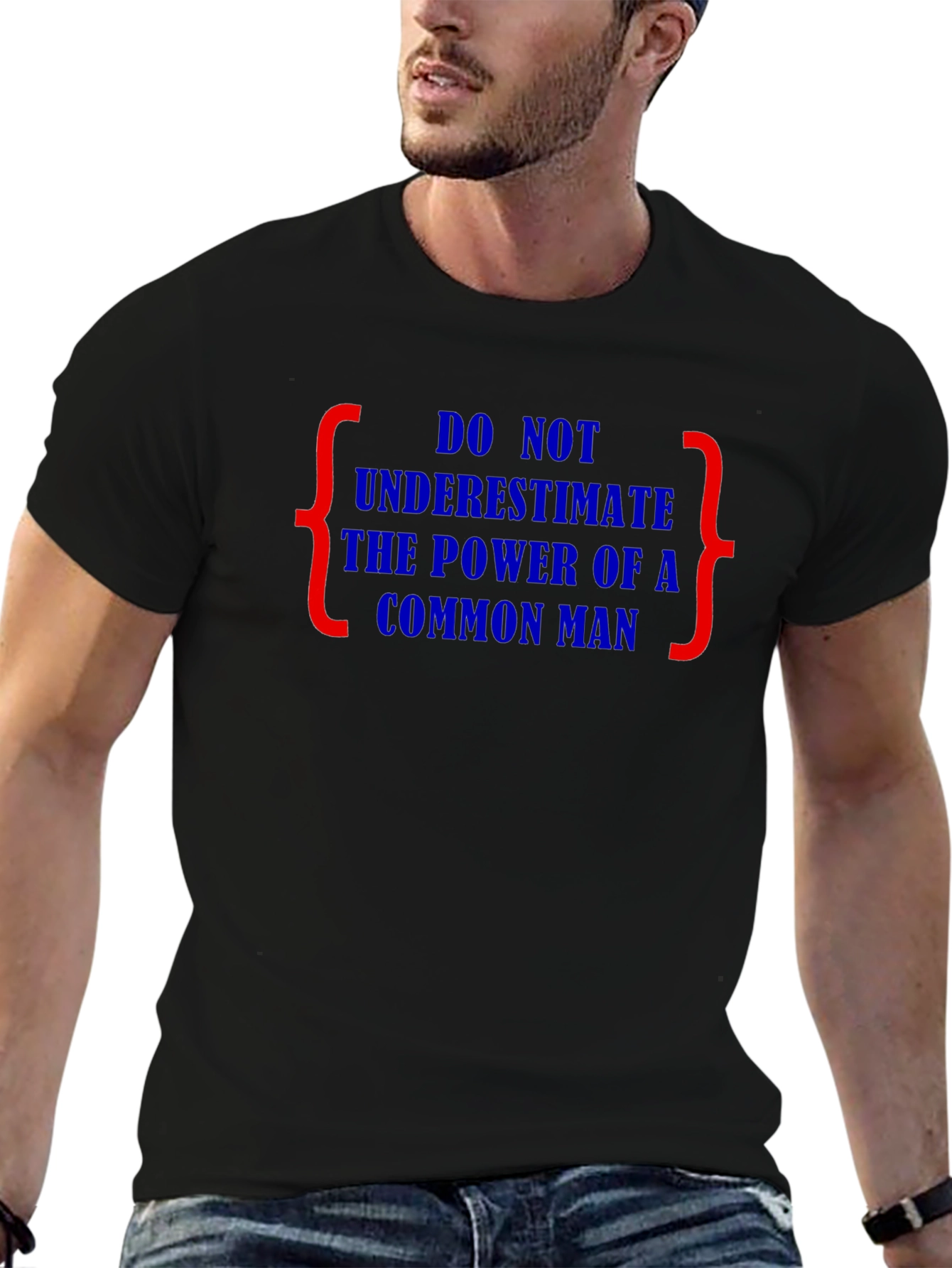 Power of a Common Man Graphic Tee - Black