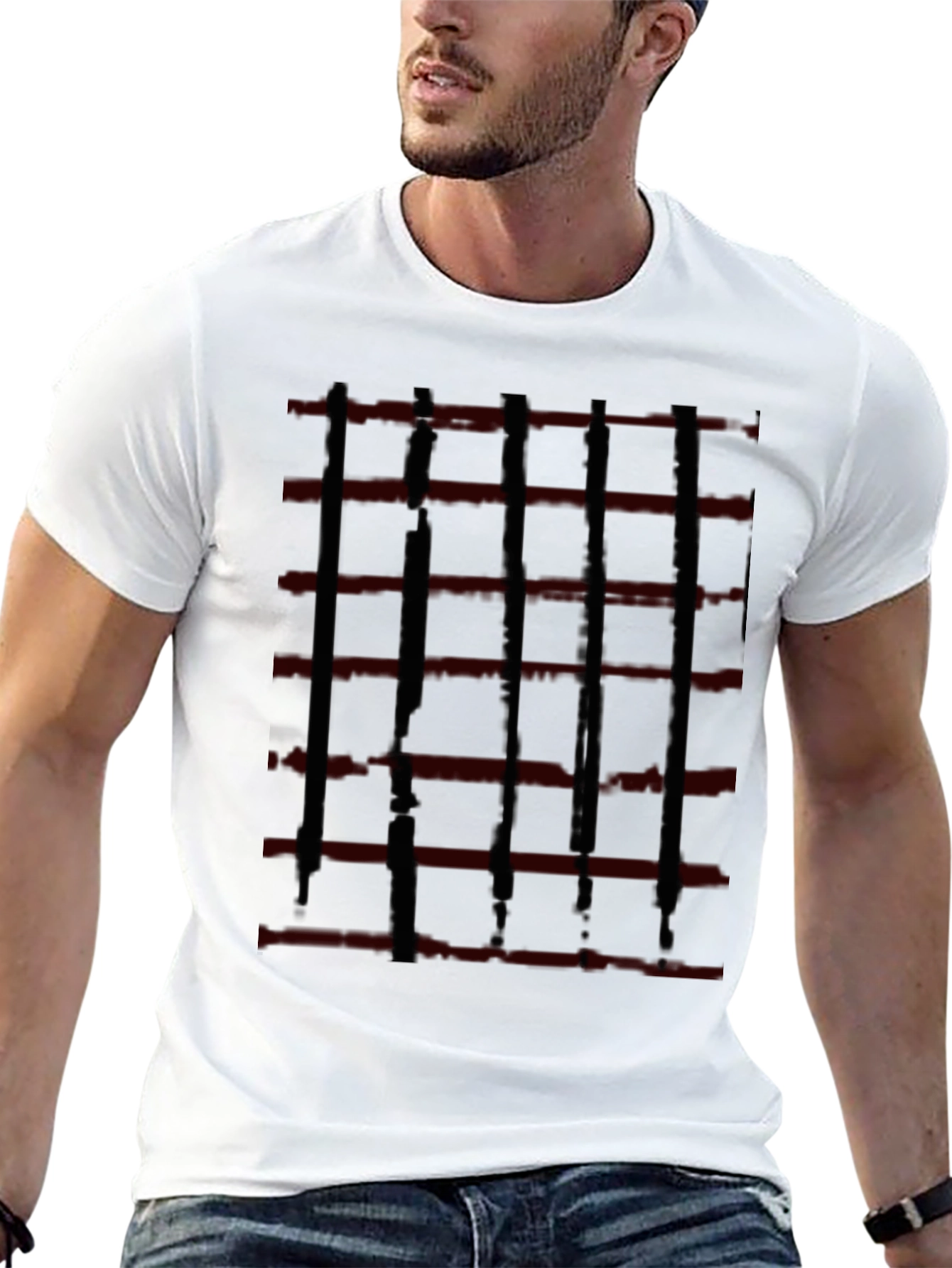Striped Graphic Tee - Modern Streetwear