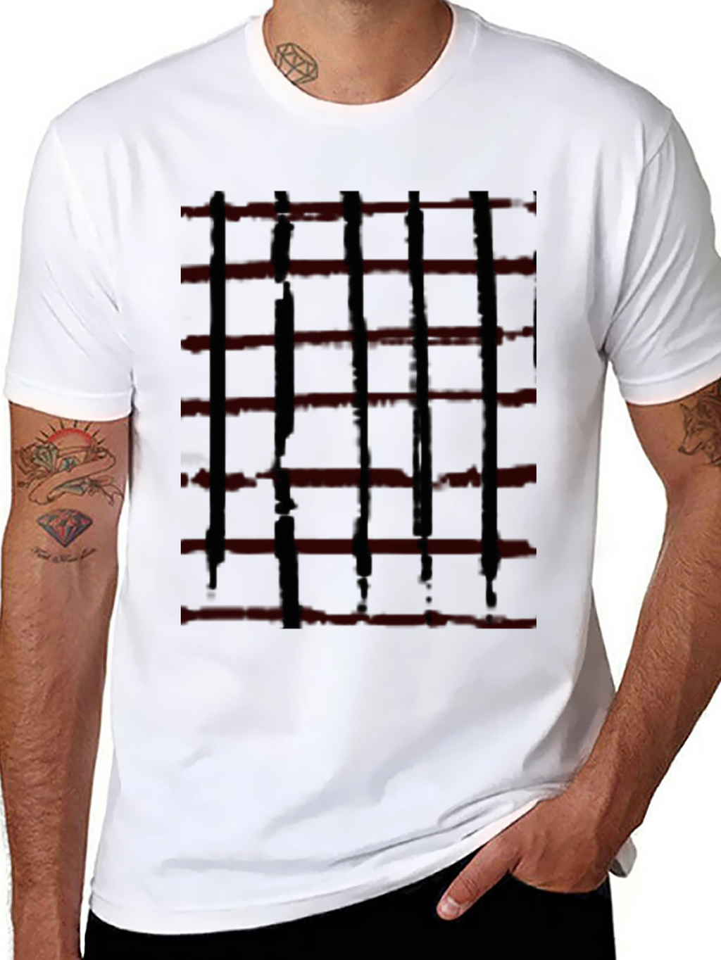 Striped Graphic Tee - Modern Streetwear