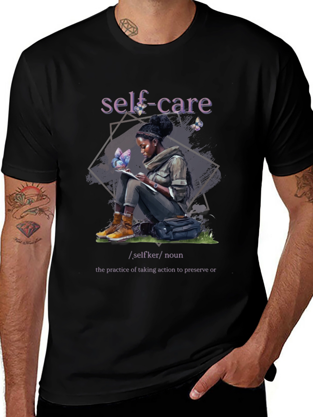 Self-Care Definition T-Shirt - Stylish & Meaningful