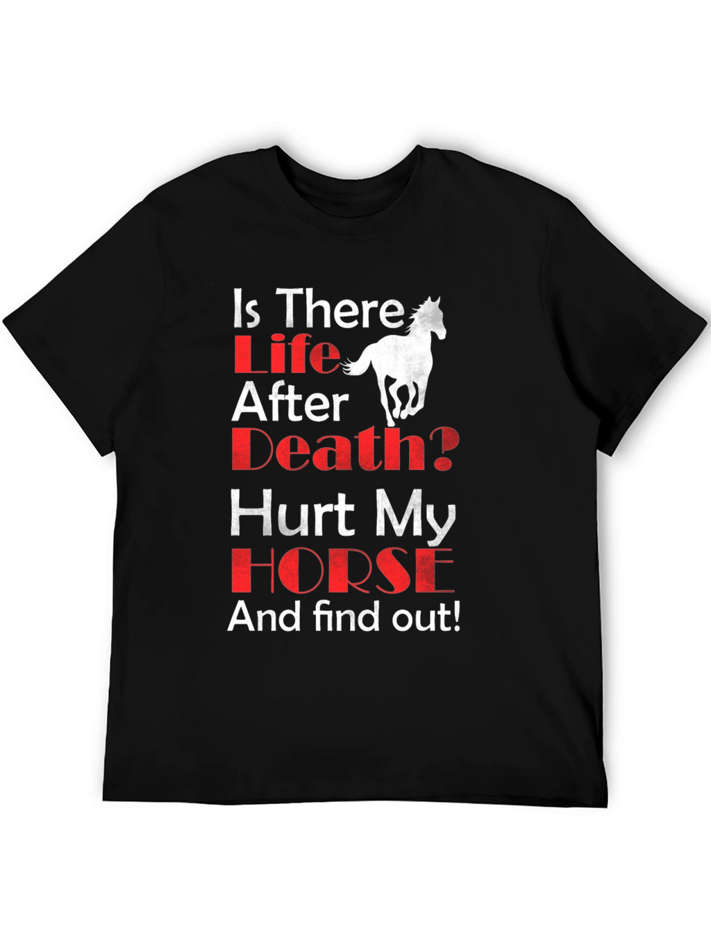 Is There Life After Death? Horse T-Shirt