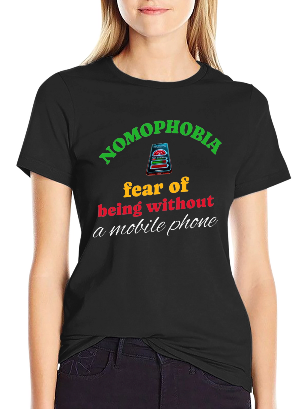Nomophobia T-Shirt: Fear of Being Without Your Phone