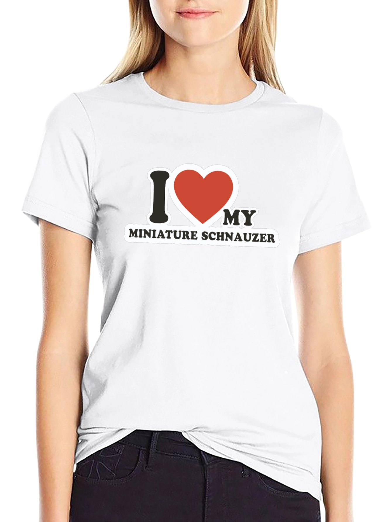 I Heart My Miniature Schnauzer T-Shirt