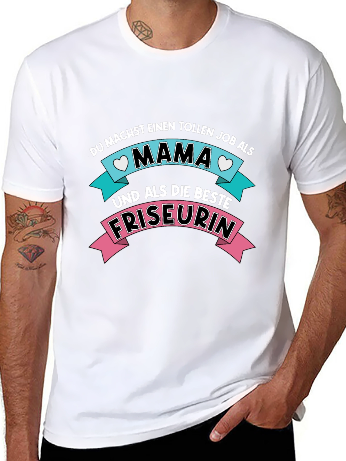 Mama Friseurin T-Shirt - Best Hairdresser Mom Ever!
