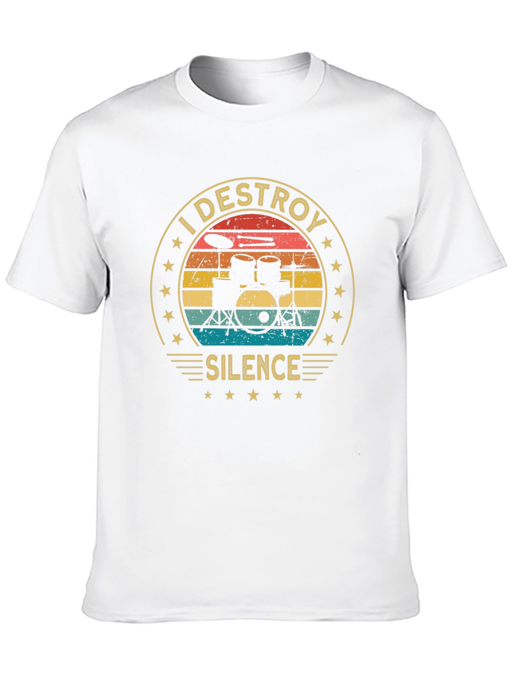 I Destroy Silence Drummer T-Shirt