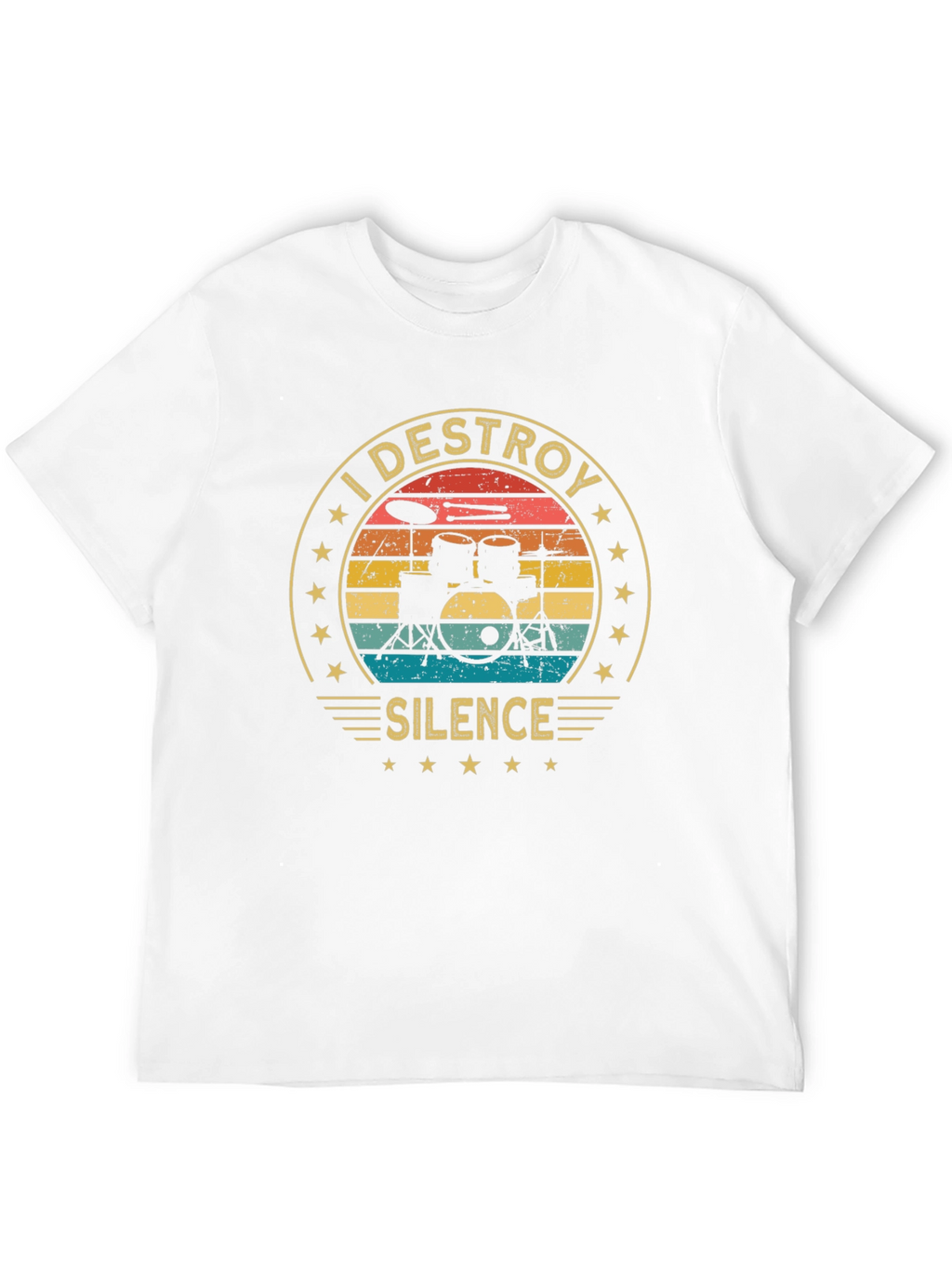 I Destroy Silence Drummer T-Shirt