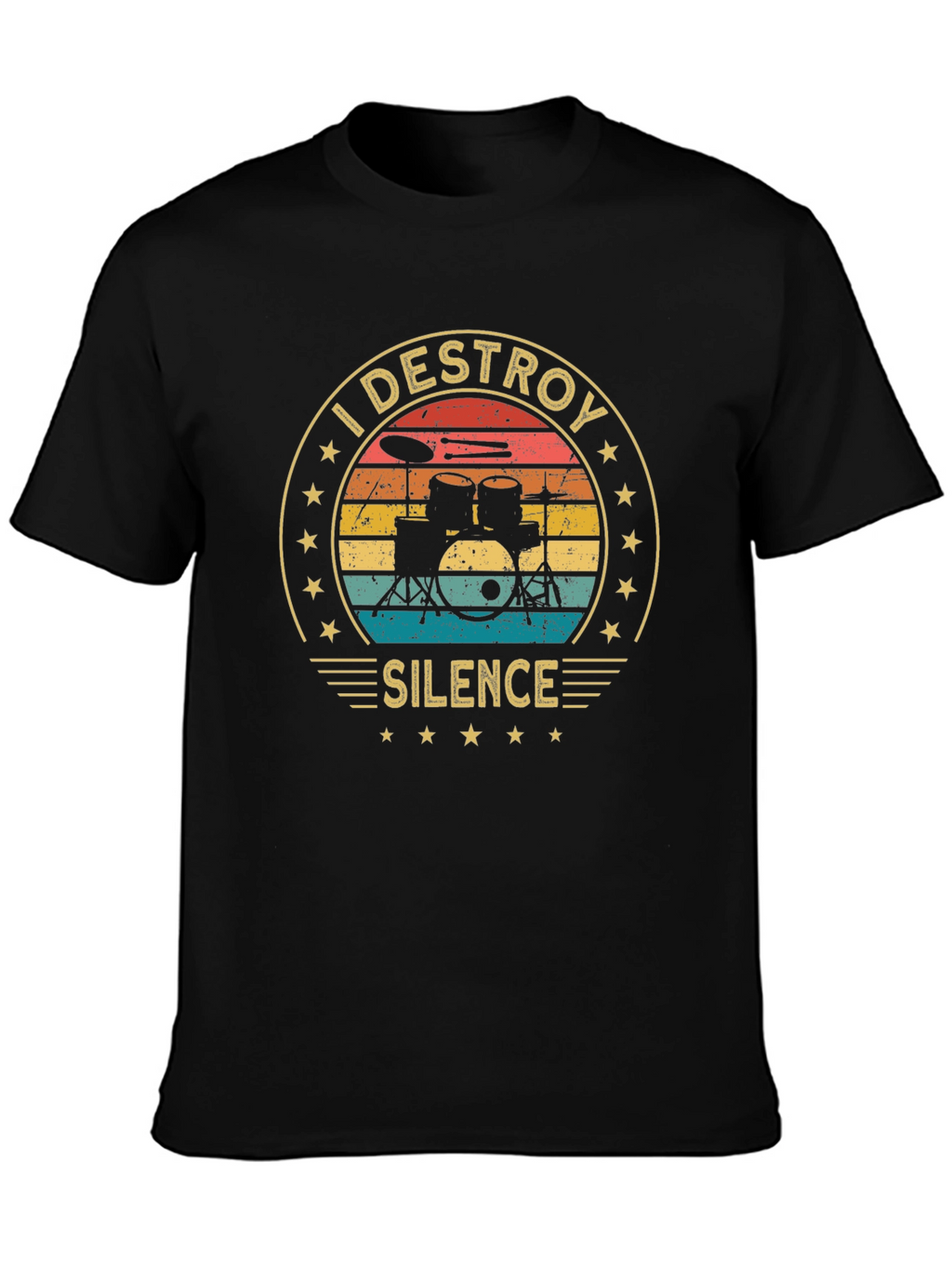 I Destroy Silence Drummer T-Shirt