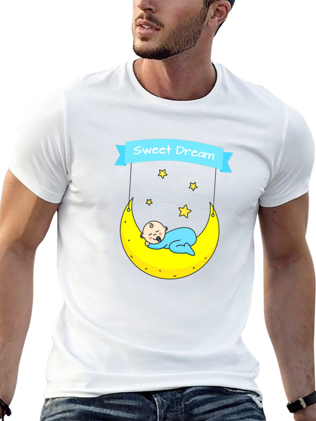 Sweet Dream Baby Moon Graphic T-Shirt