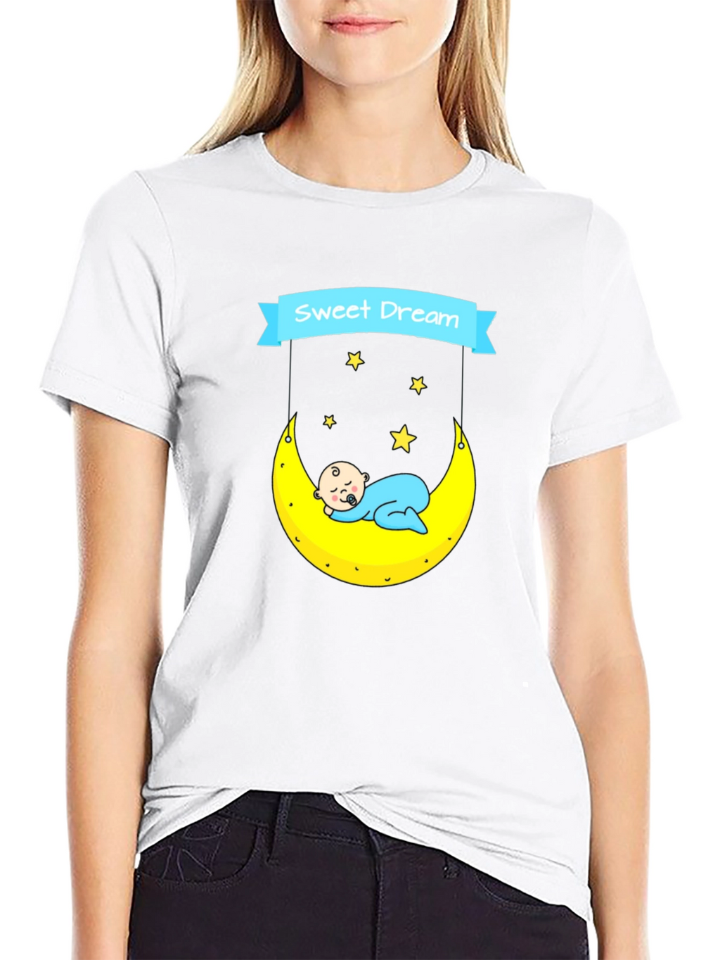 Sweet Dream Baby Moon Graphic T-Shirt