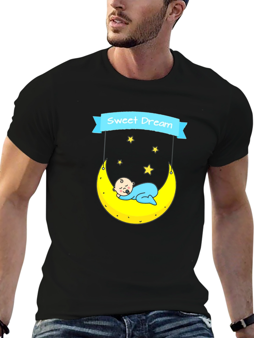 Sweet Dream Baby Moon Graphic T-Shirt