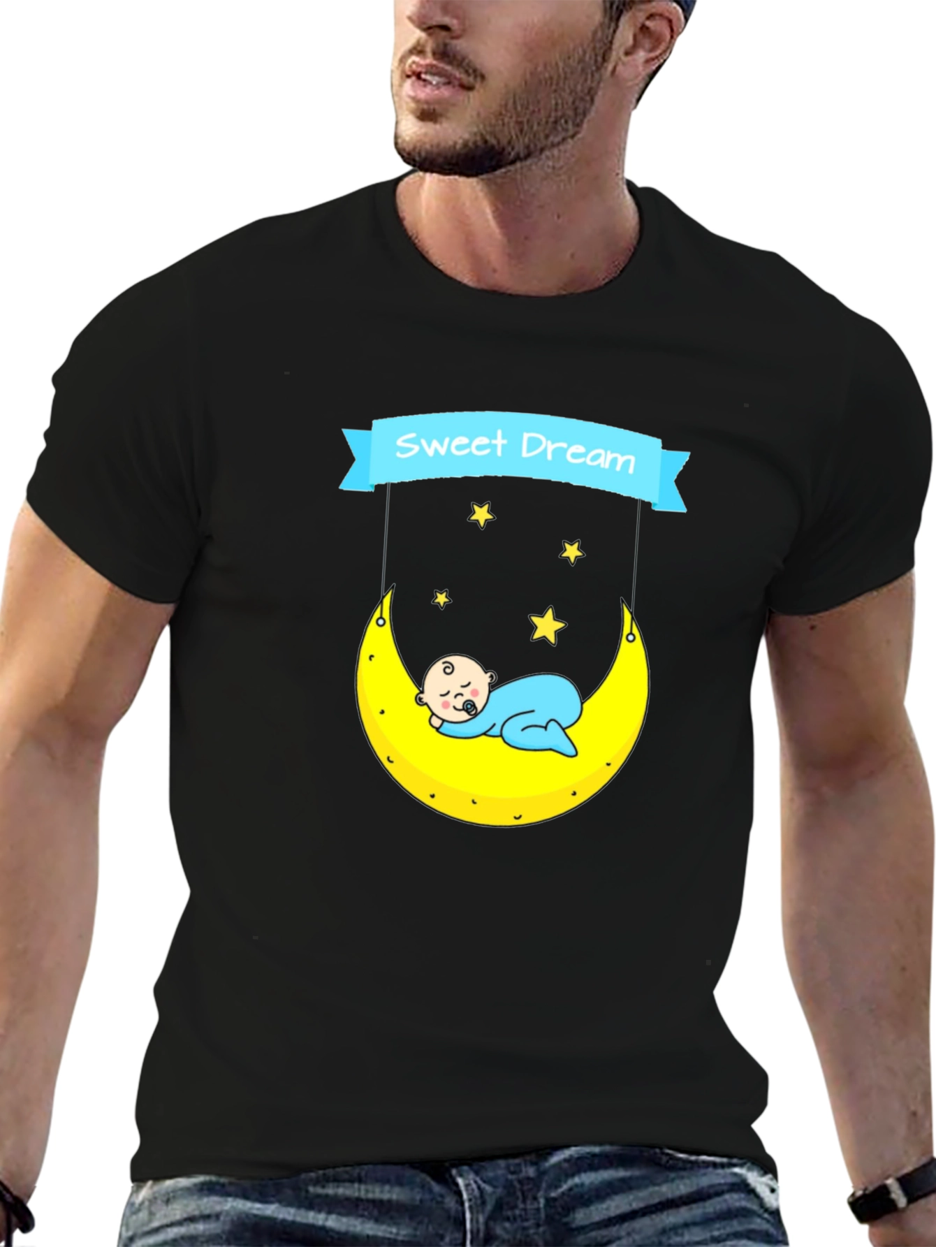 Sweet Dream Baby Moon Graphic T-Shirt