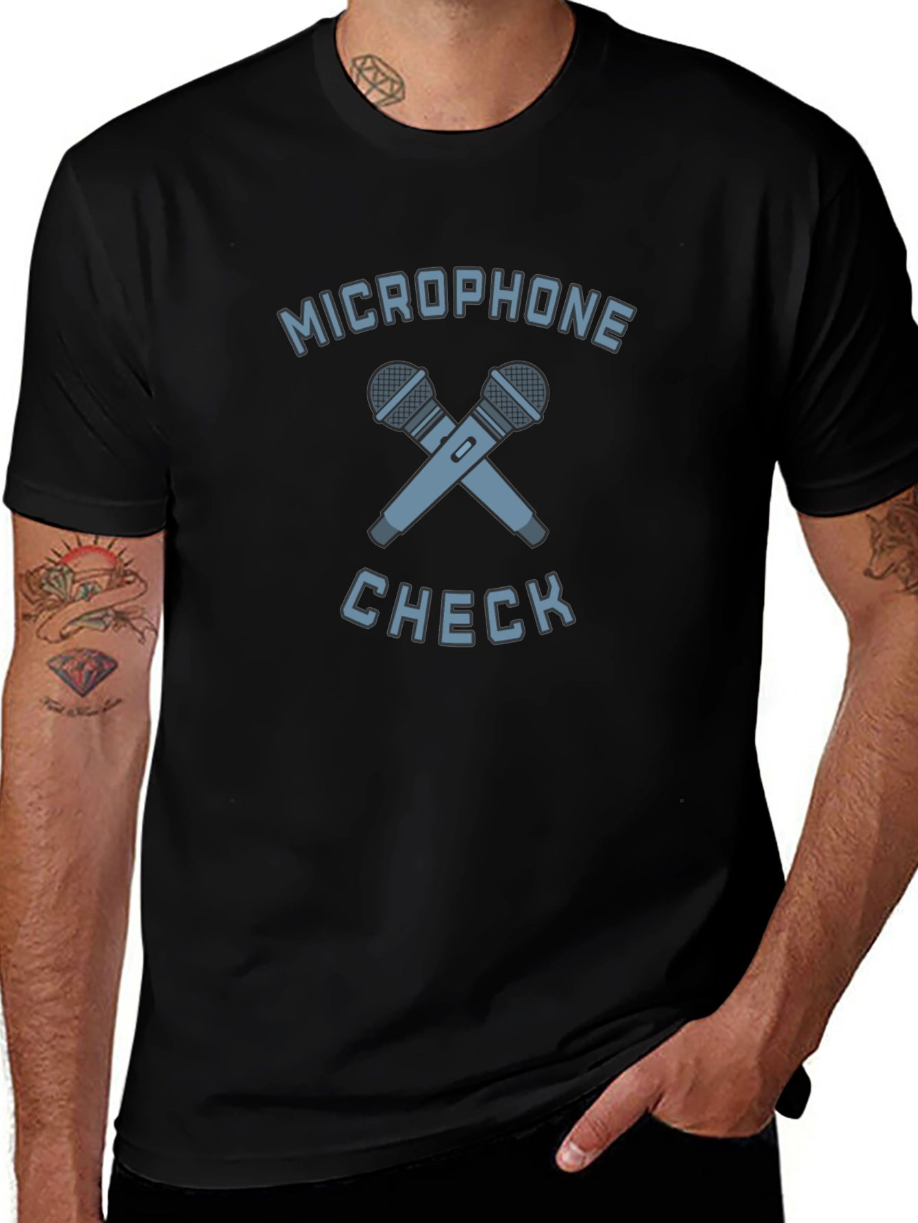Microphone Check Graphic Tee