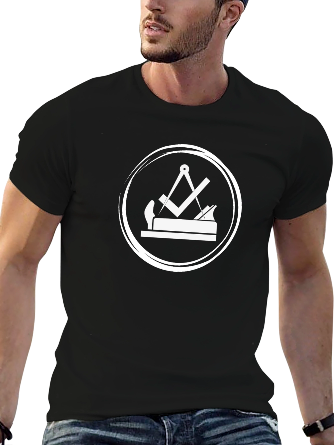 Freemason Woodworking T-Shirt - Black