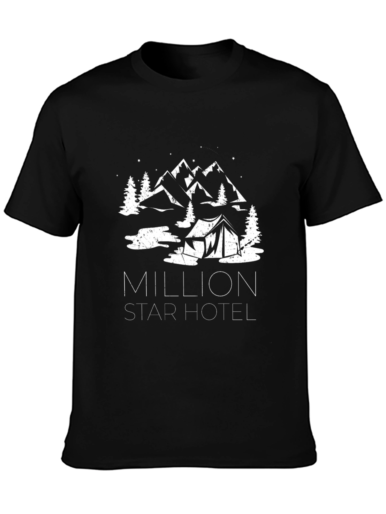 Million Star Hotel Camping Graphic Tee