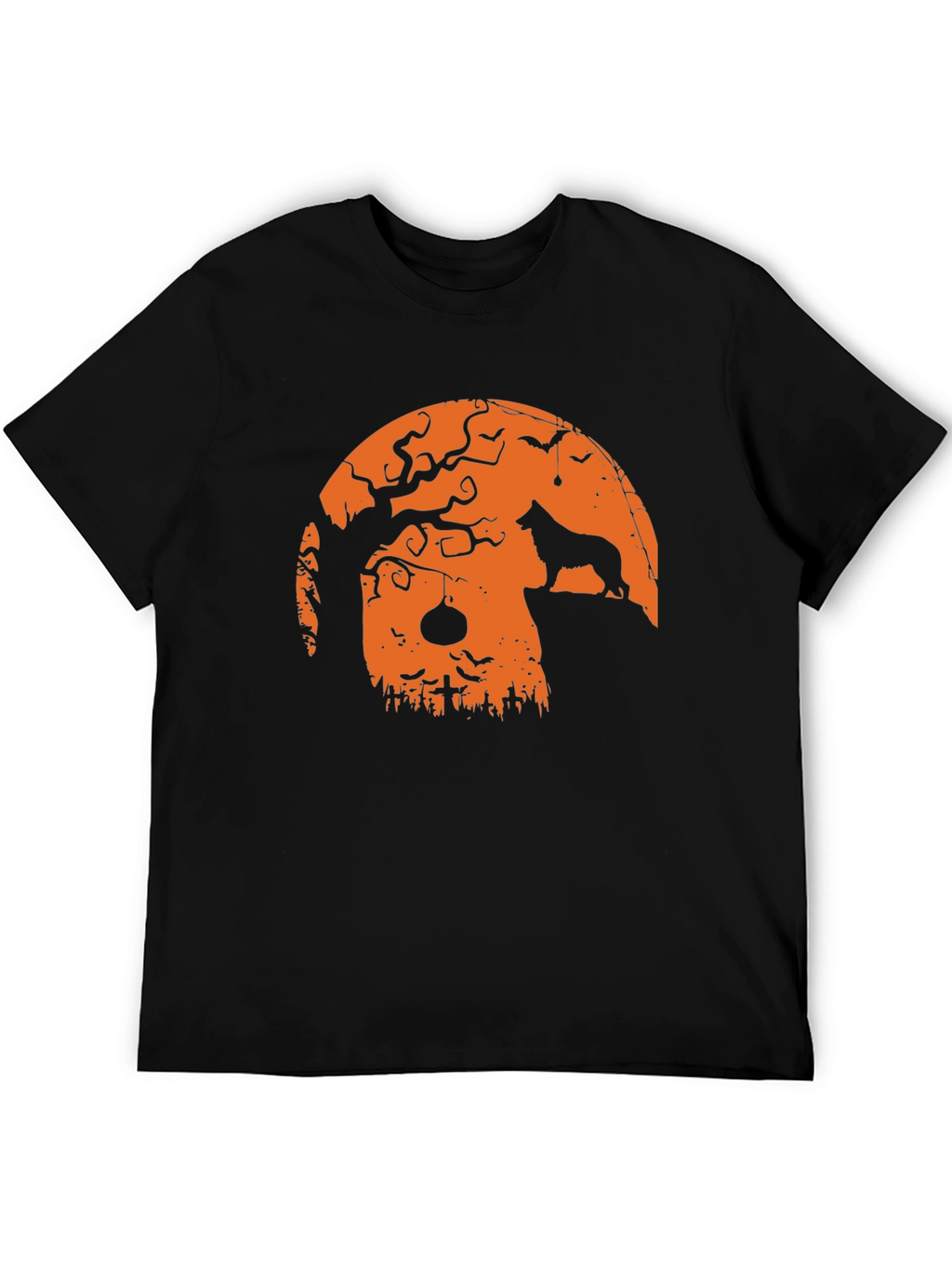 Halloween Dog Silhouette T-Shirt