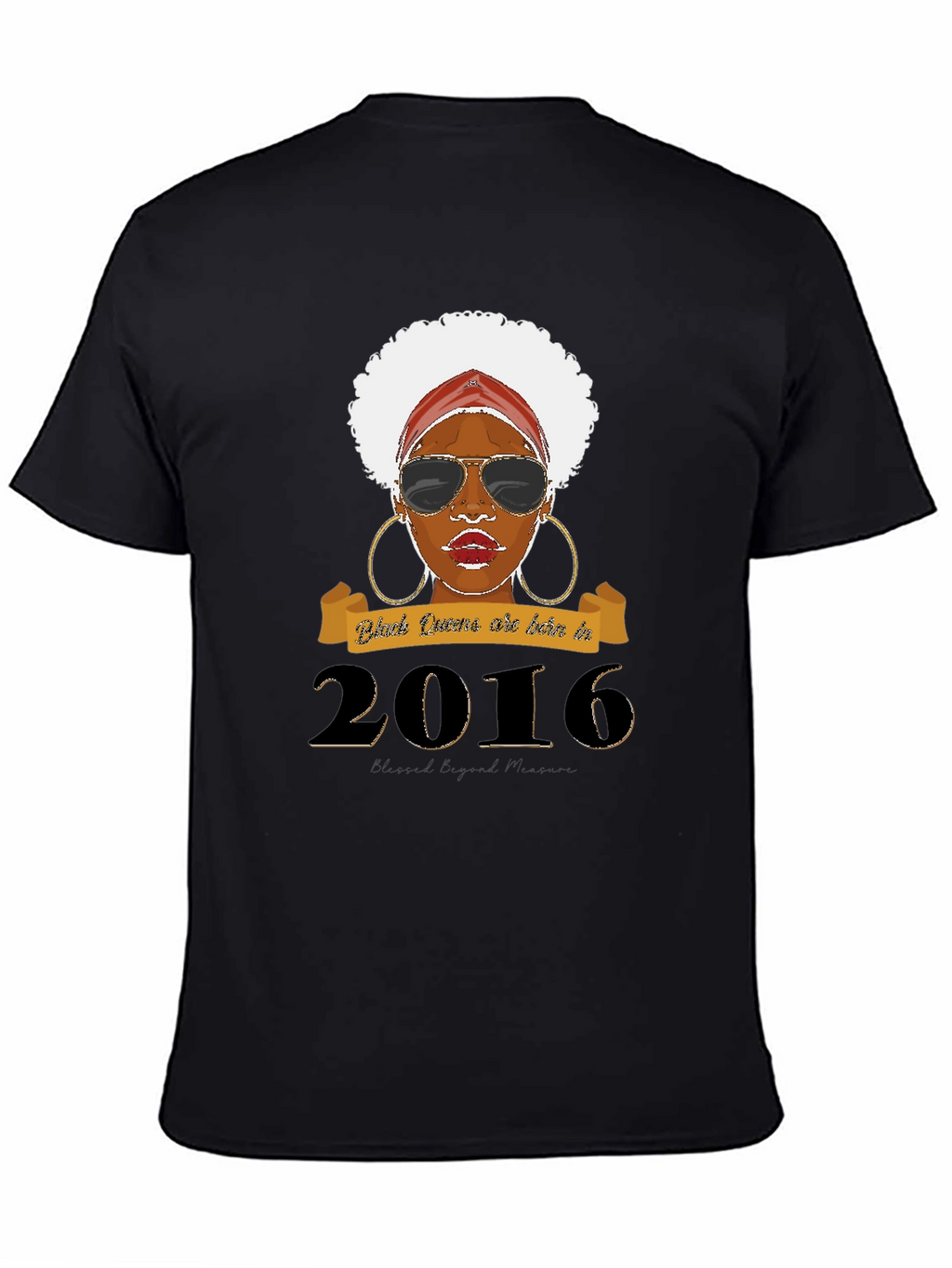 Black Queen Born in 2016 T-Shirt