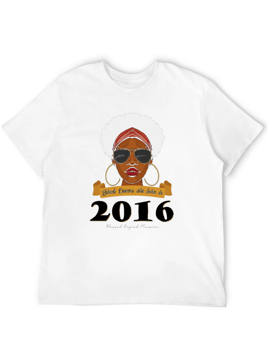 Black Queen Born in 2016 T-Shirt