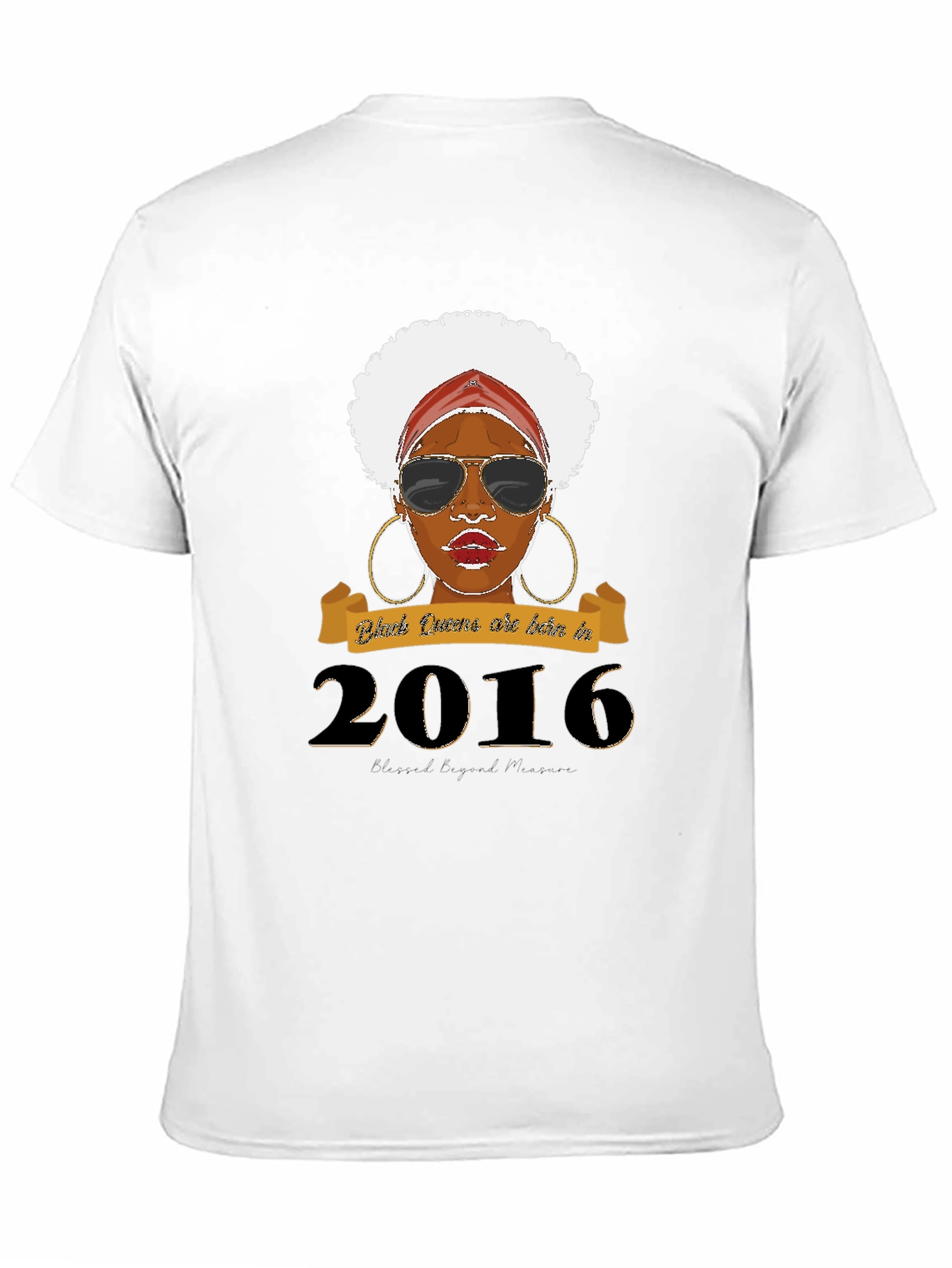 Black Queen Born in 2016 T-Shirt