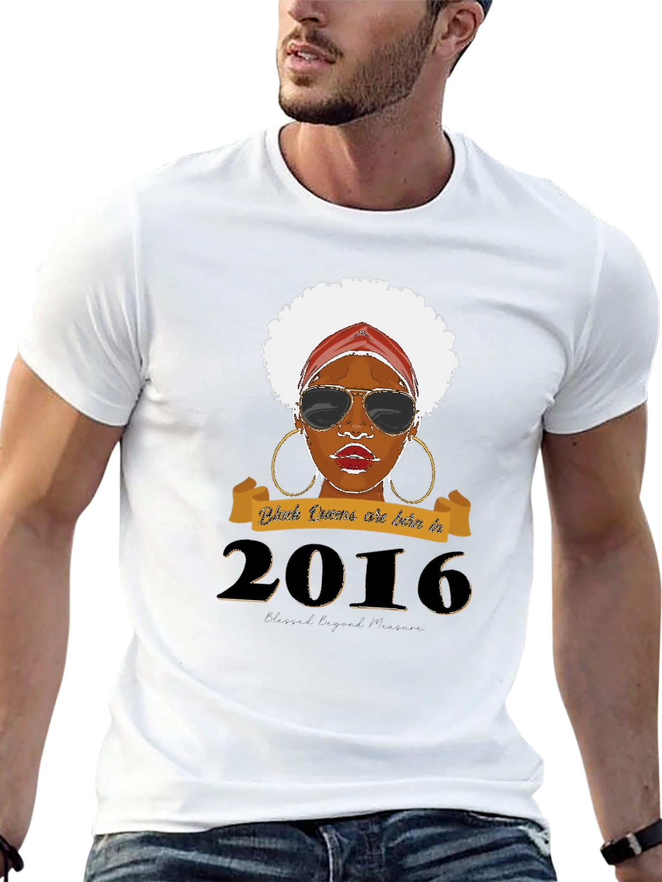 Black Queen Born in 2016 T-Shirt