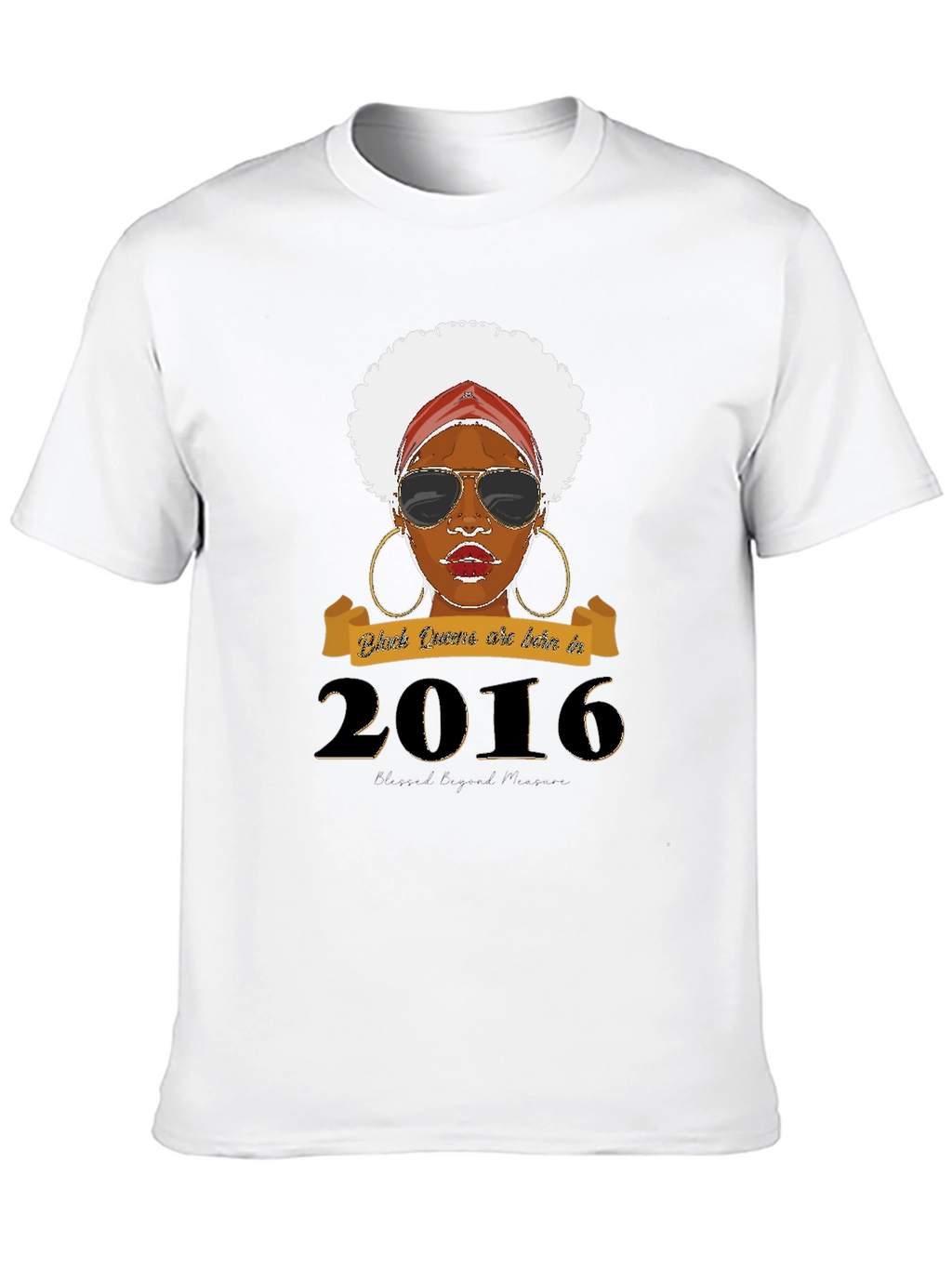 Black Queen Born in 2016 T-Shirt