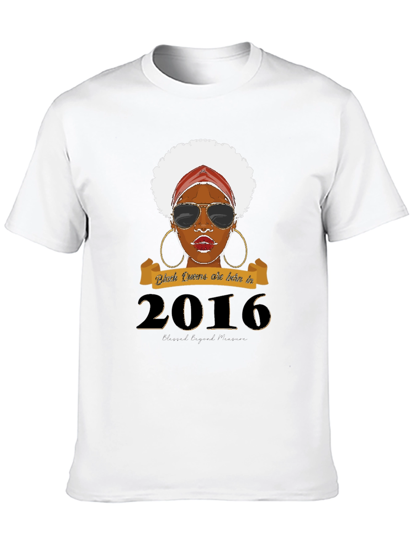 Black Queen Born in 2016 T-Shirt