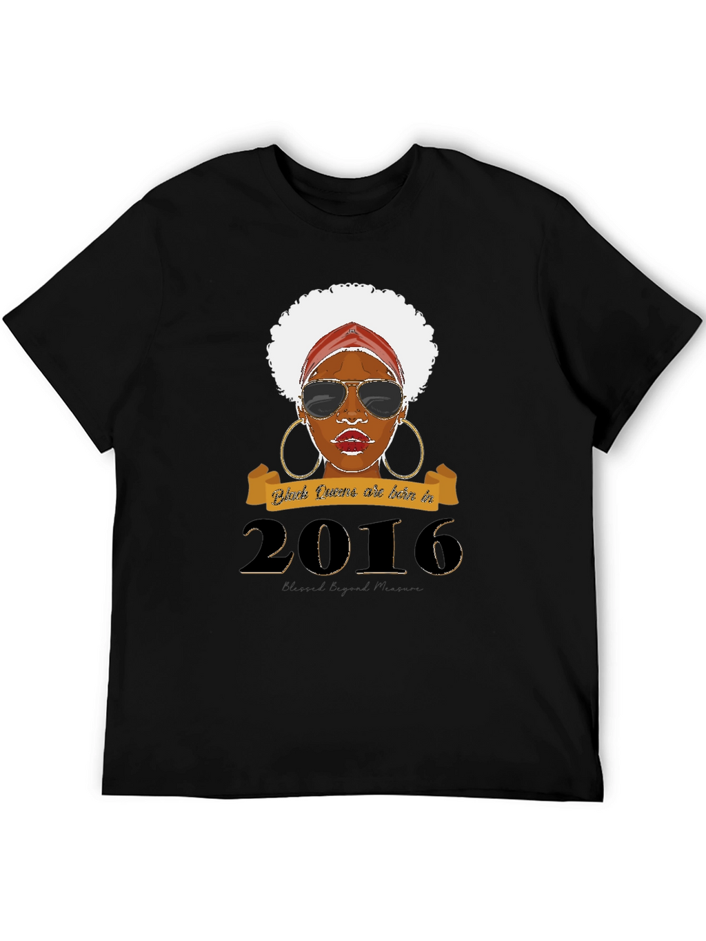 Black Queen Born in 2016 T-Shirt