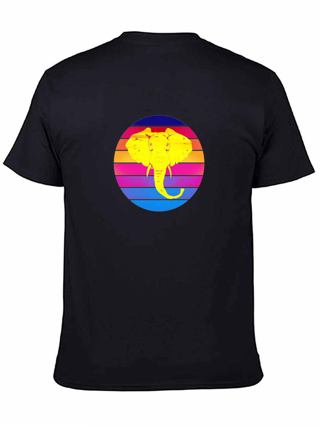 Retro Elephant Sunset Graphic Tee