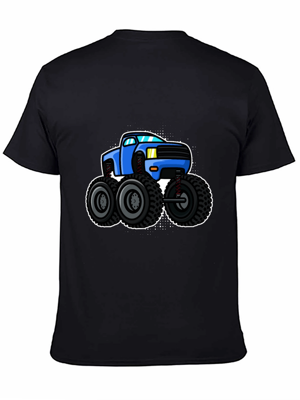Monster Truck Graphic Tee - Black Cotton Shirt