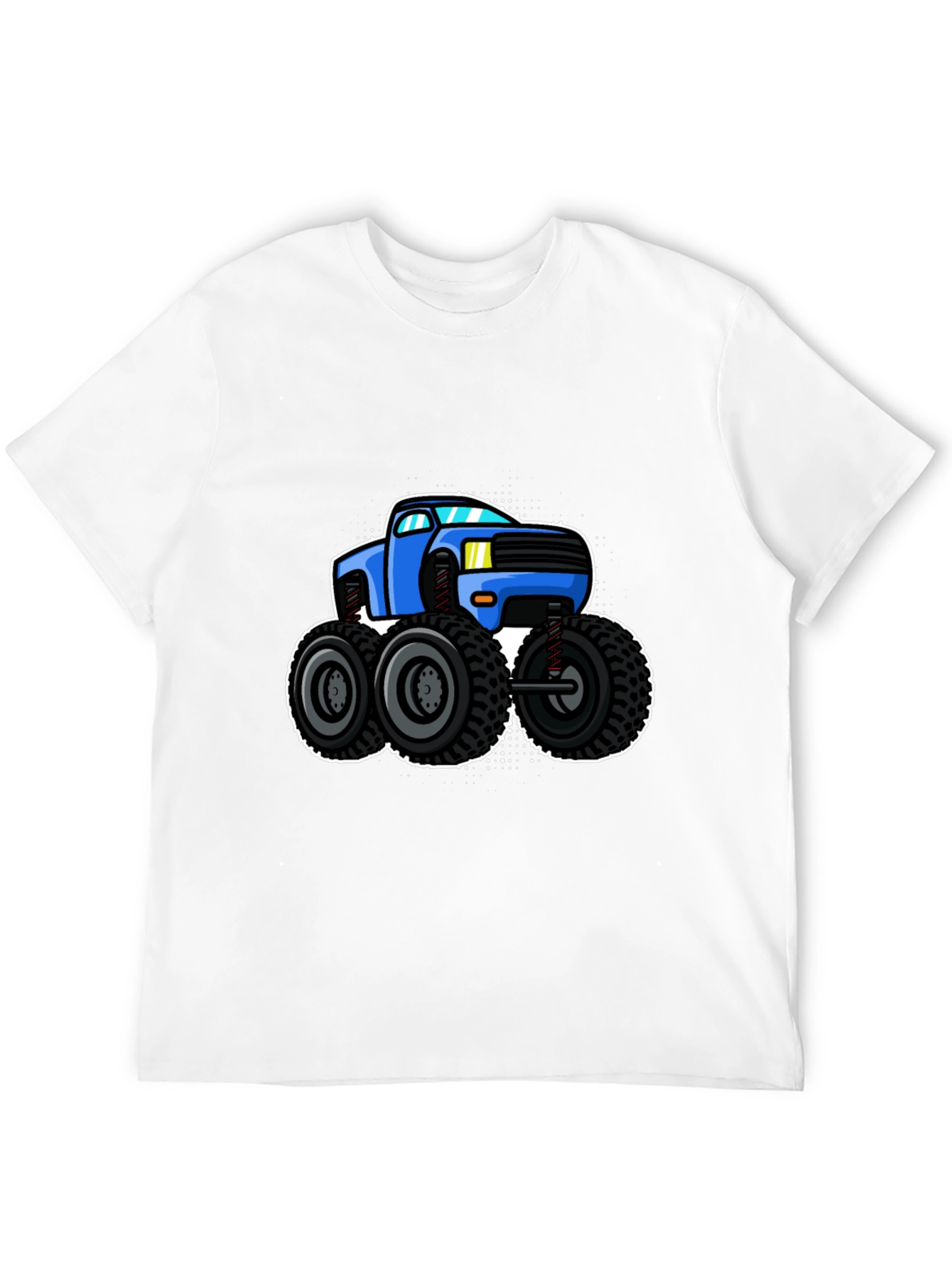 Monster Truck Graphic Tee - Black Cotton Shirt