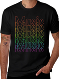 Rainbow Music Graphic Tee