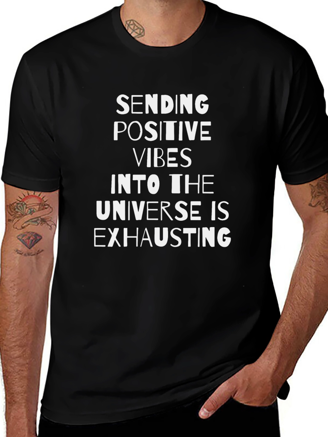 Positive Vibes T-Shirt - Funny Slogan Tee