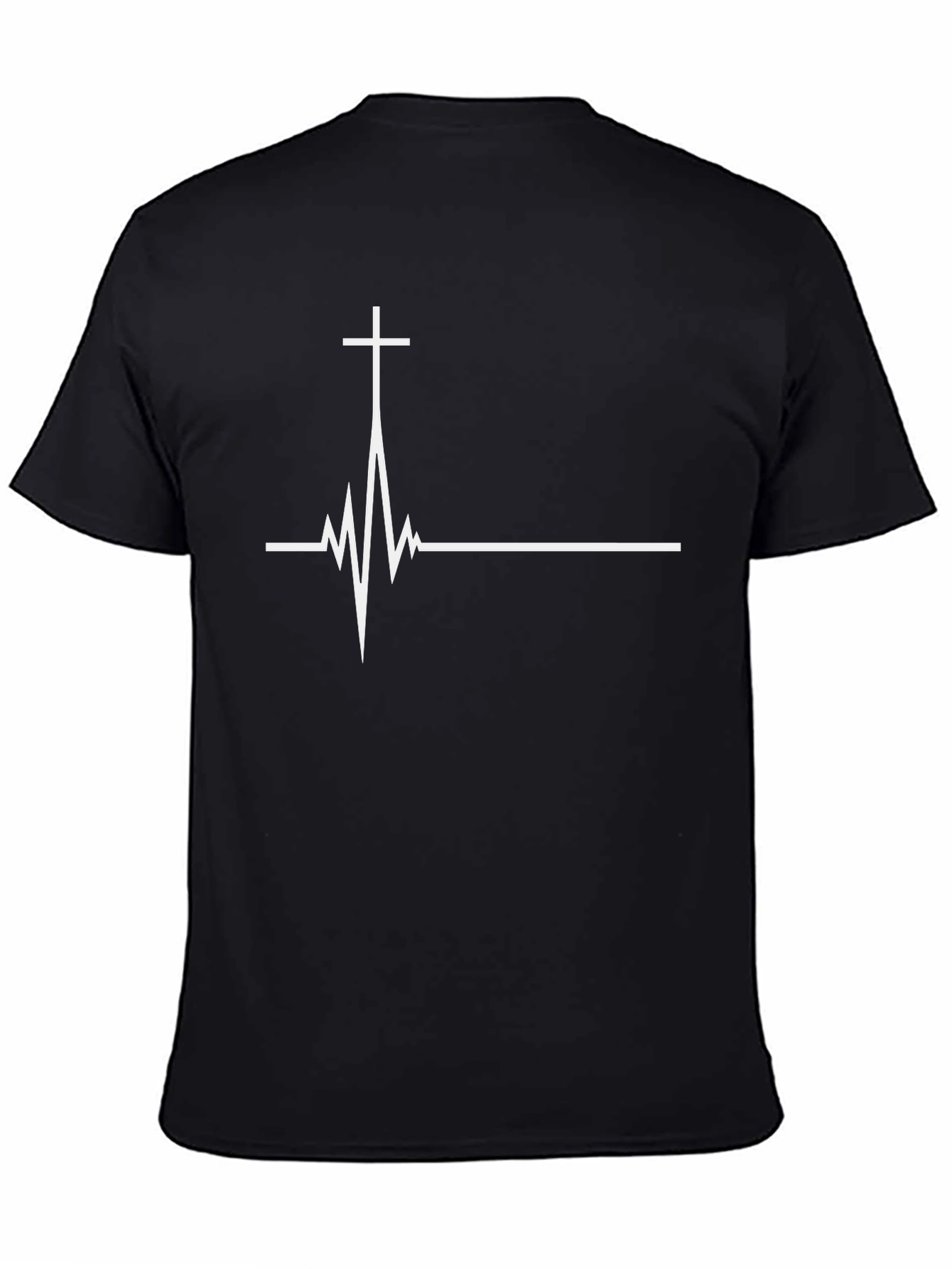 Christian Heartbeat Cross Graphic Tee