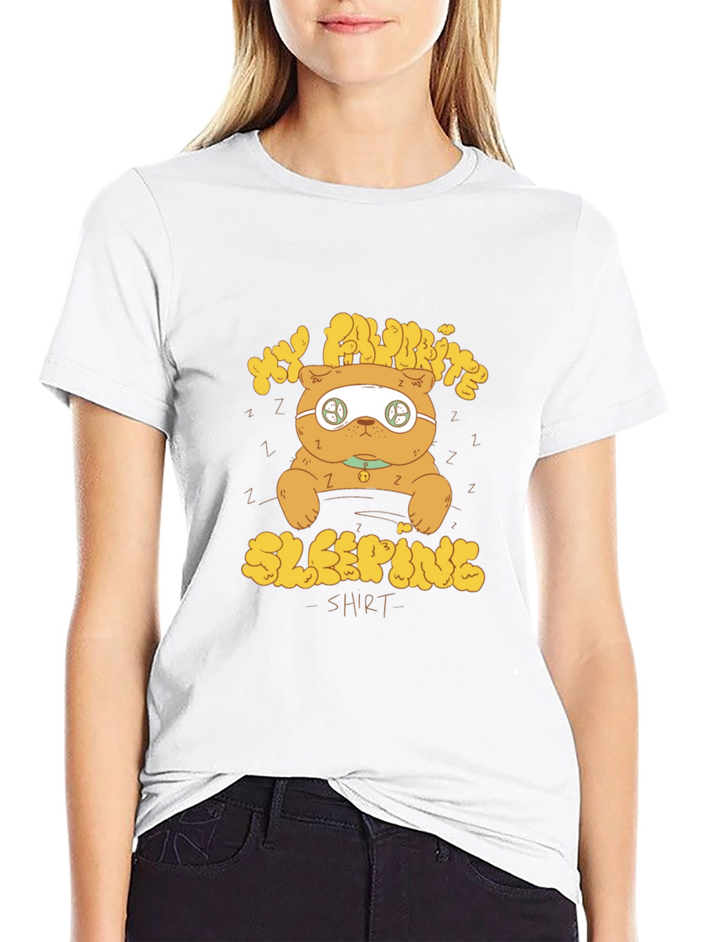 Sleeping Cat Graphic T-Shirt - Unisex