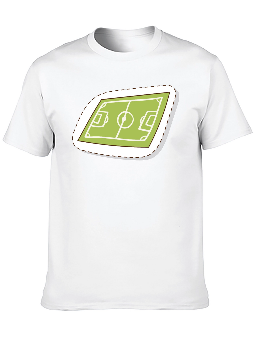 Soccer Field Graphic Tee - Sporty Black T-Shirt