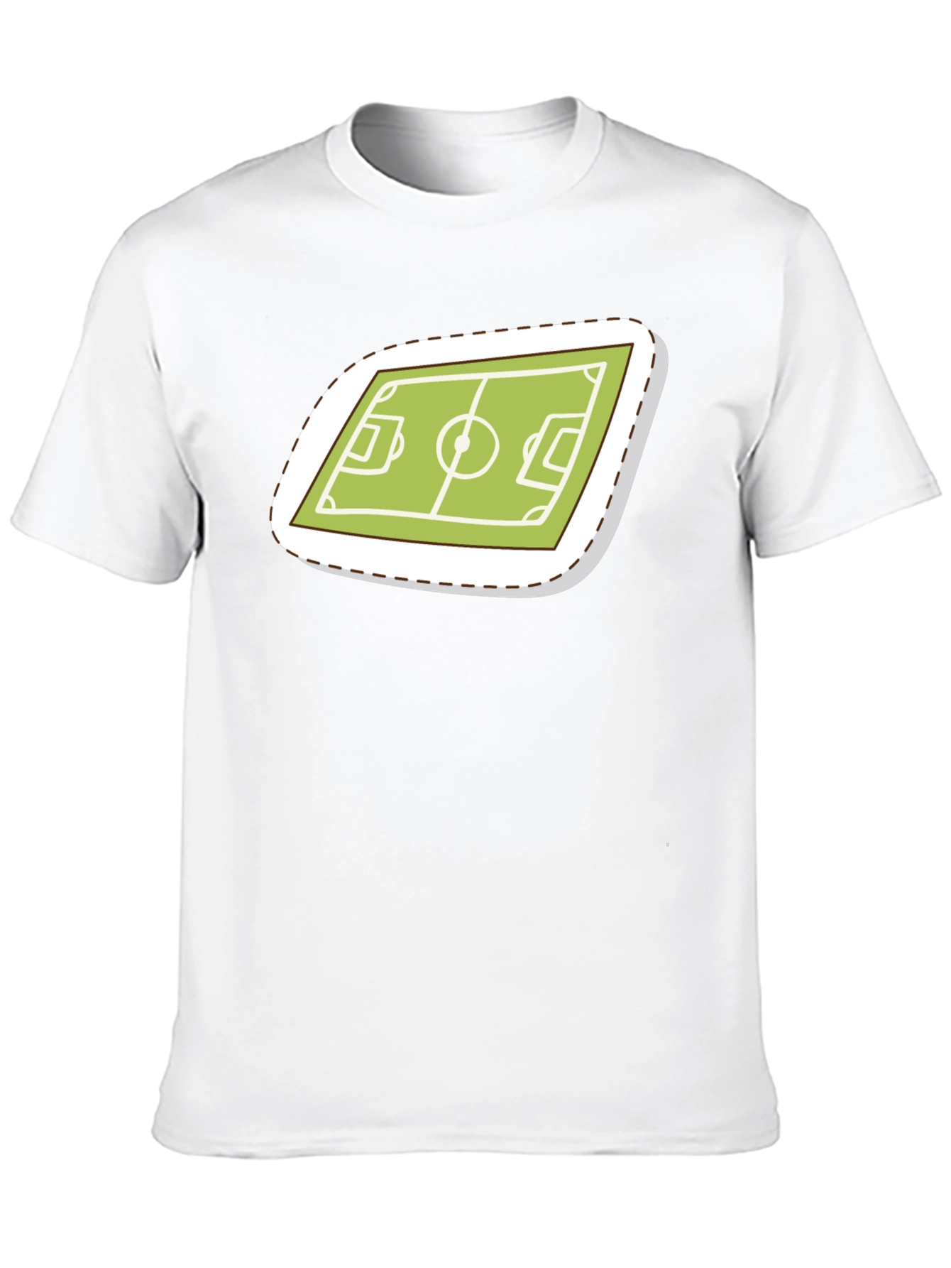 Soccer Field Graphic Tee - Sporty Black T-Shirt