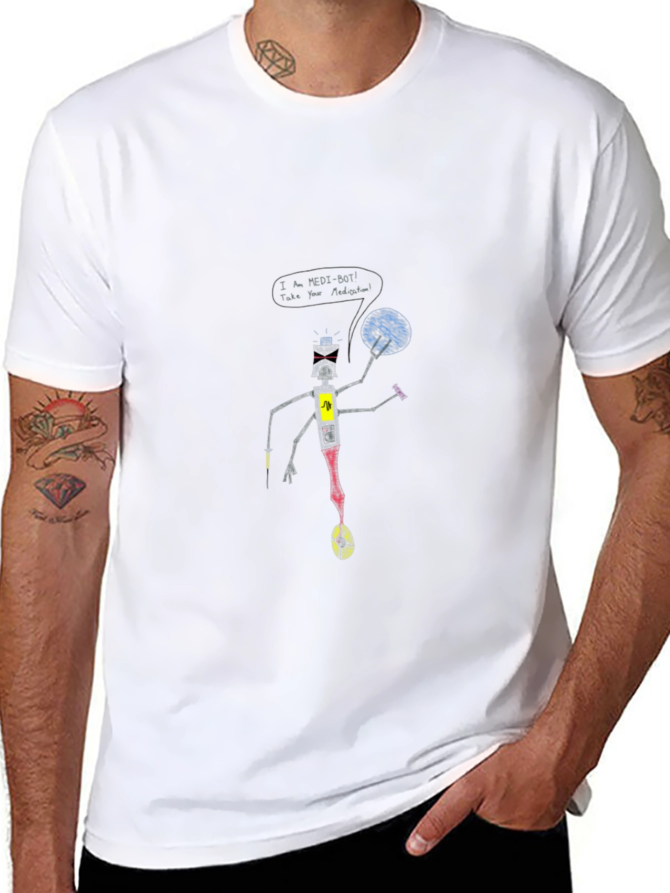 Medi-Bot Graphic T-Shirt - Take Your Medication!