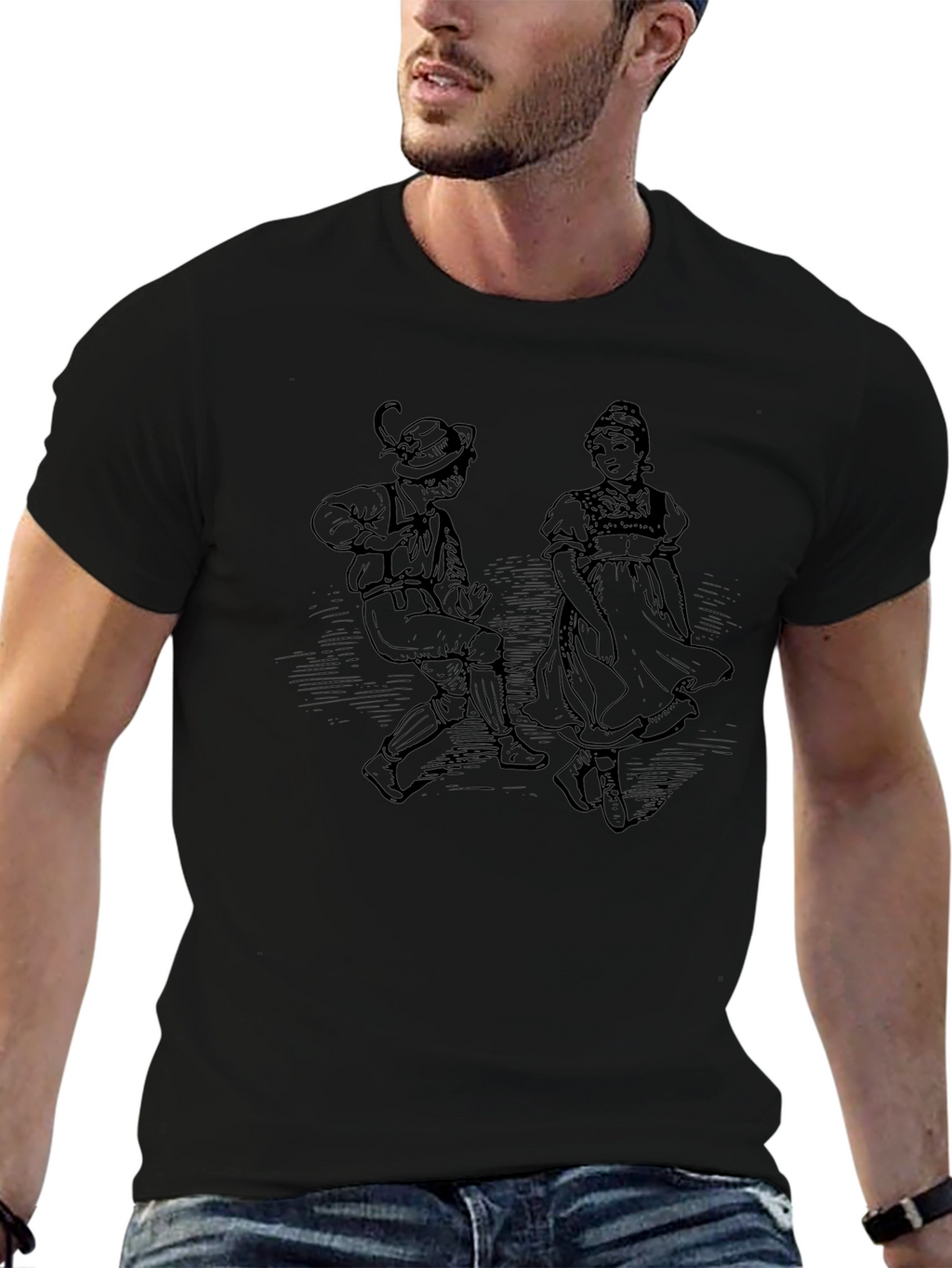 Folk Dance Graphic Tee - Unisex Soft Cotton Shirt