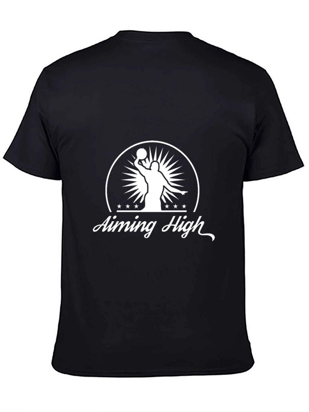 Aiming High Graphic Tee - Black Cotton T-Shirt