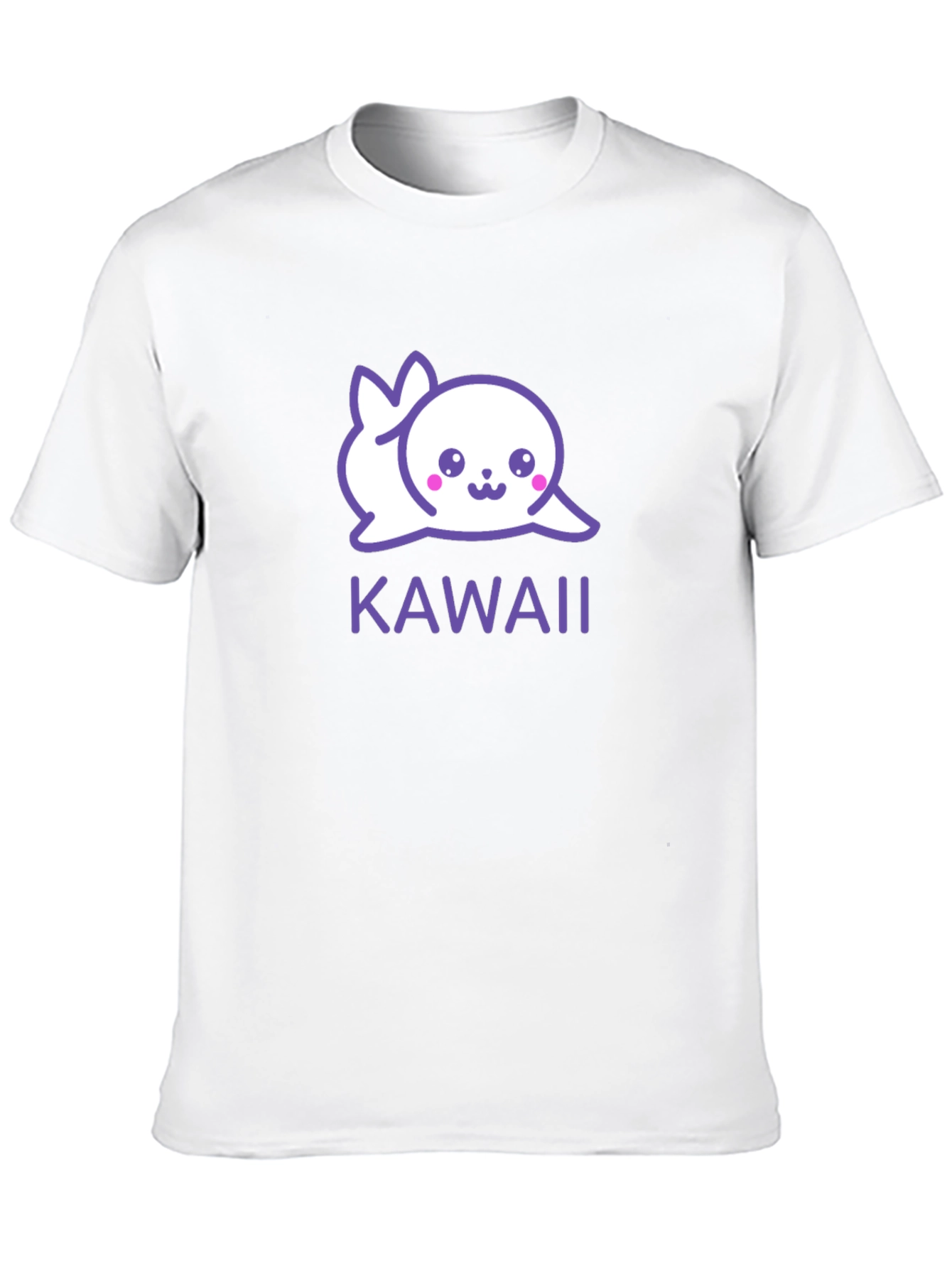 Kawaii Seal Graphic Black T-Shirt - Cute & Stylish