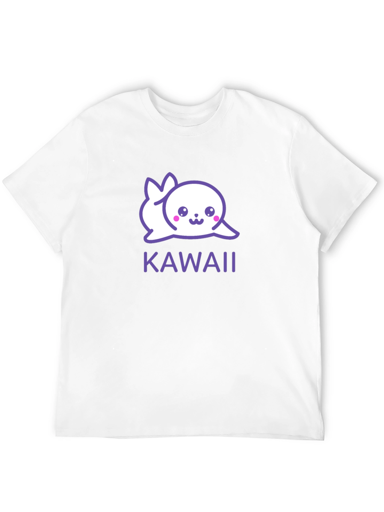 Kawaii Seal Graphic Black T-Shirt - Cute & Stylish
