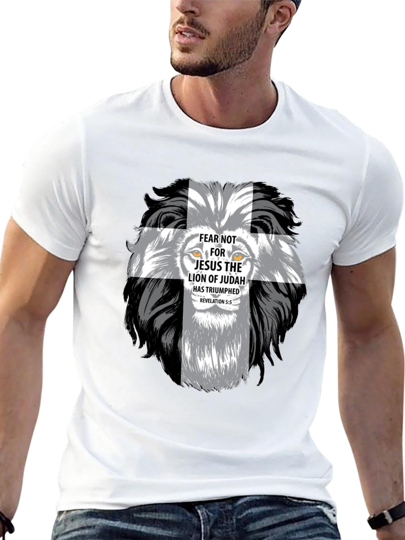 Lion of Judah Christian Graphic T-Shirt