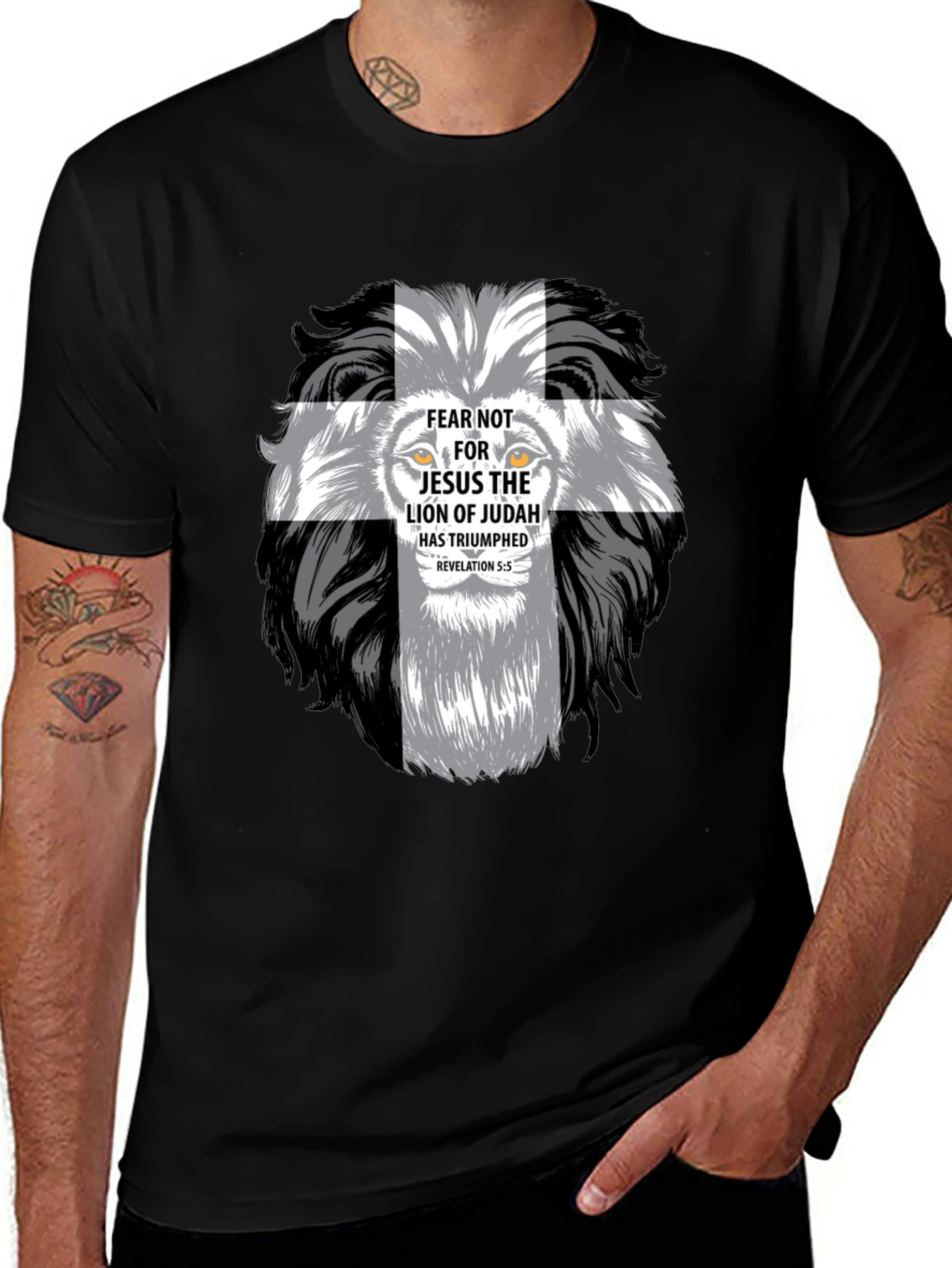 Lion of Judah Christian Graphic T-Shirt