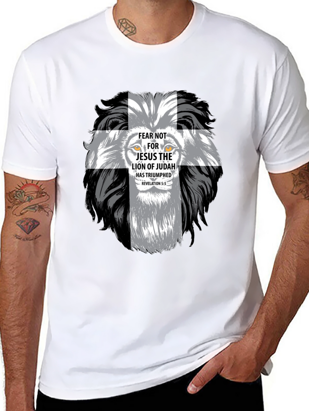 Lion of Judah Christian Graphic T-Shirt