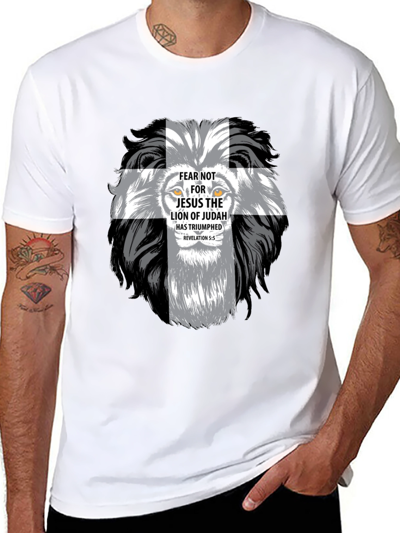Lion of Judah Christian Graphic T-Shirt