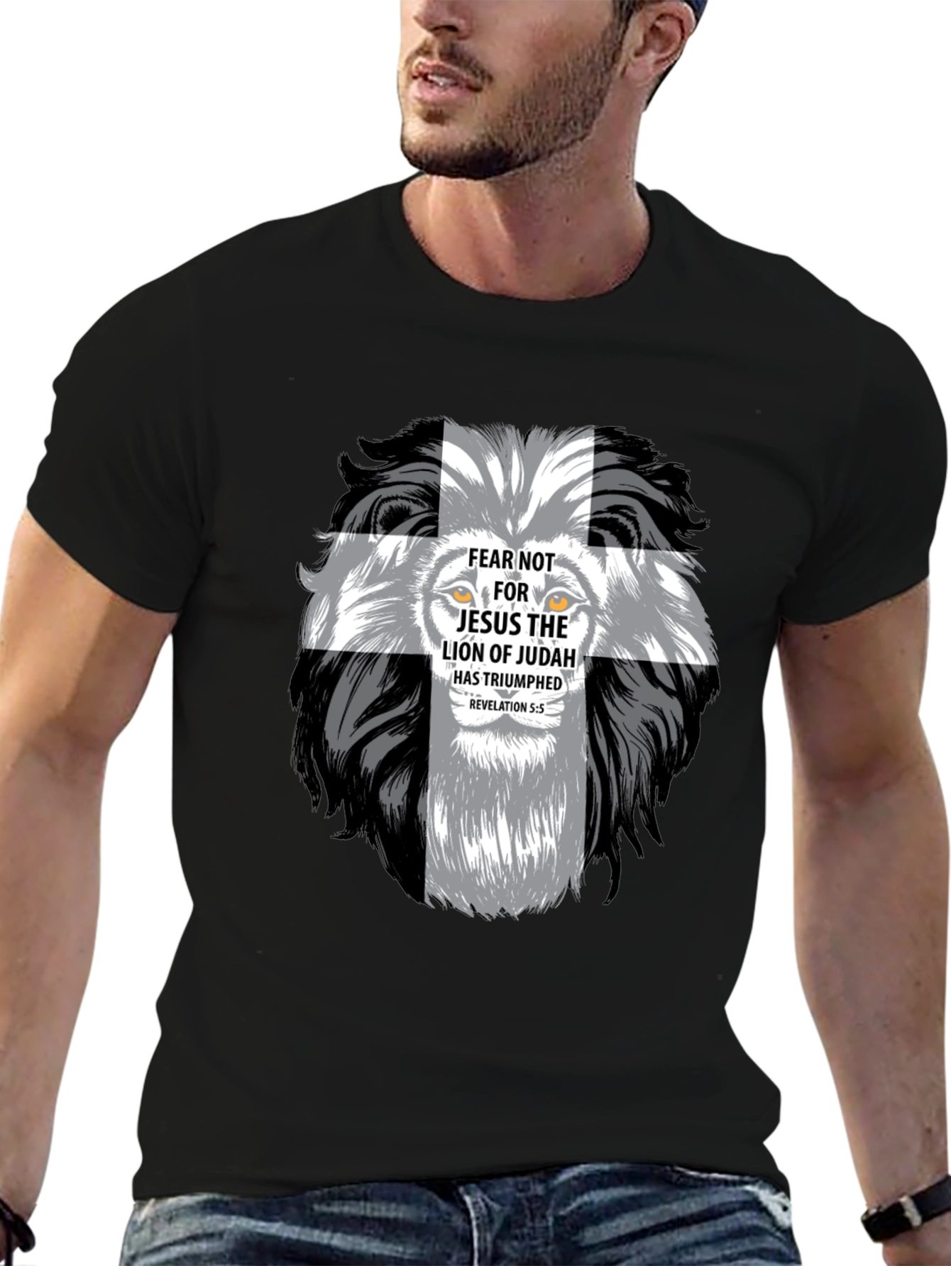 Lion of Judah Christian Graphic T-Shirt