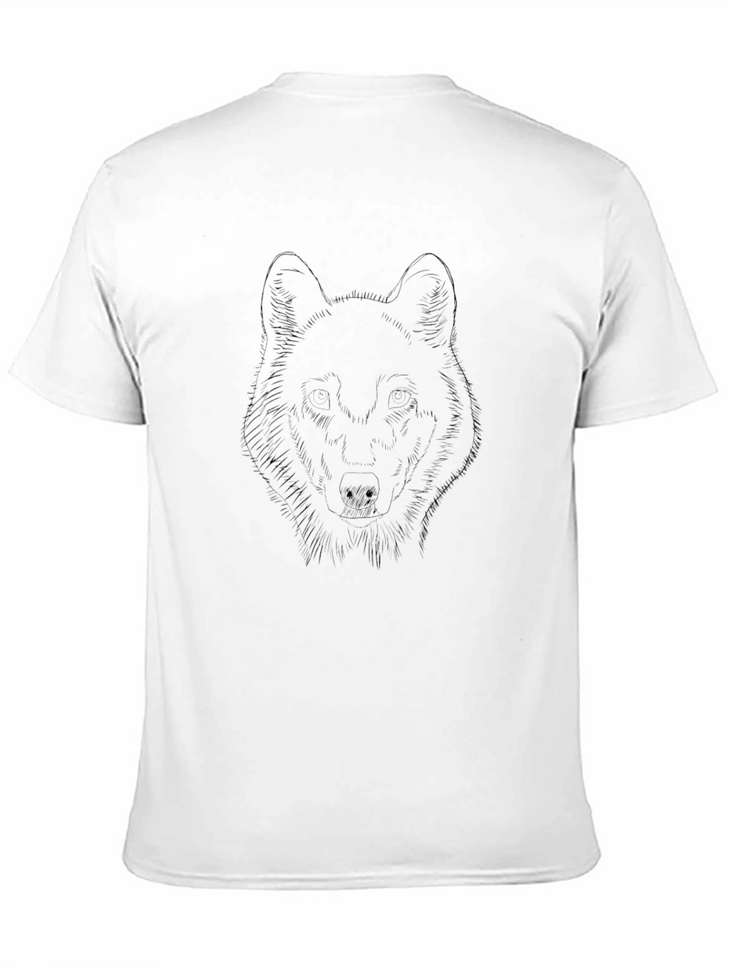 Black Wolf Graphic Tee - Stylish Mens T-Shirt