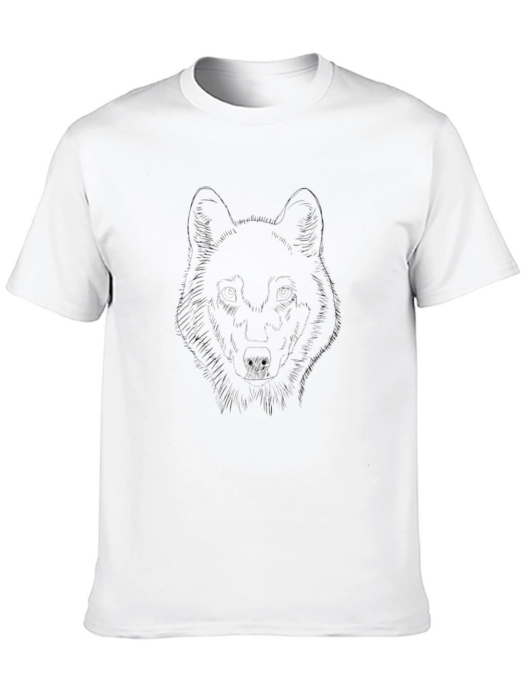 Black Wolf Graphic Tee - Stylish Mens T-Shirt