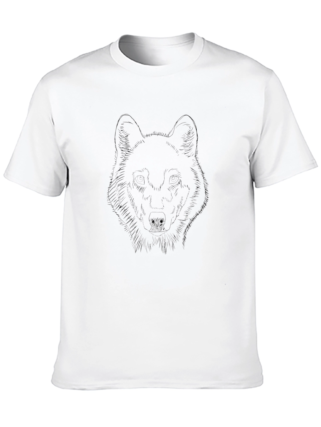 Black Wolf Graphic Tee - Stylish Mens T-Shirt
