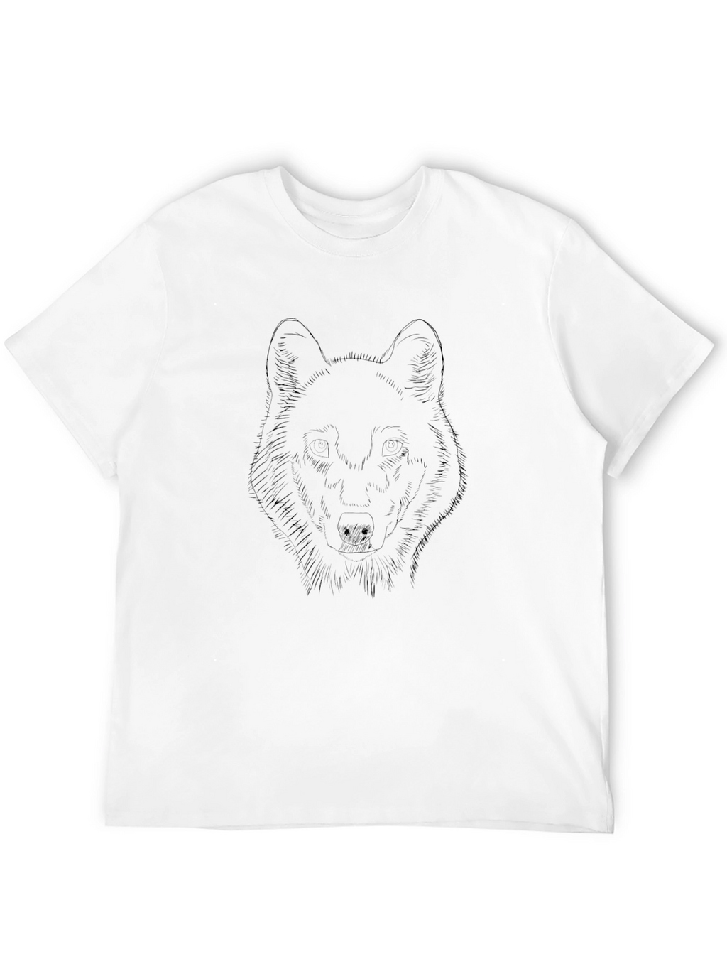 Black Wolf Graphic Tee - Stylish Mens T-Shirt