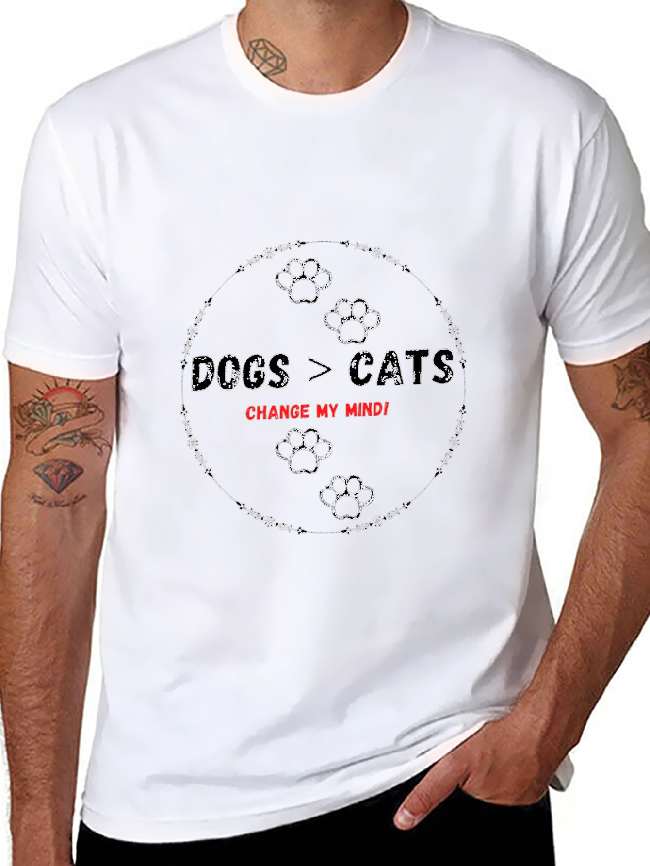 Dogs > Cats Change My Mind T-Shirt